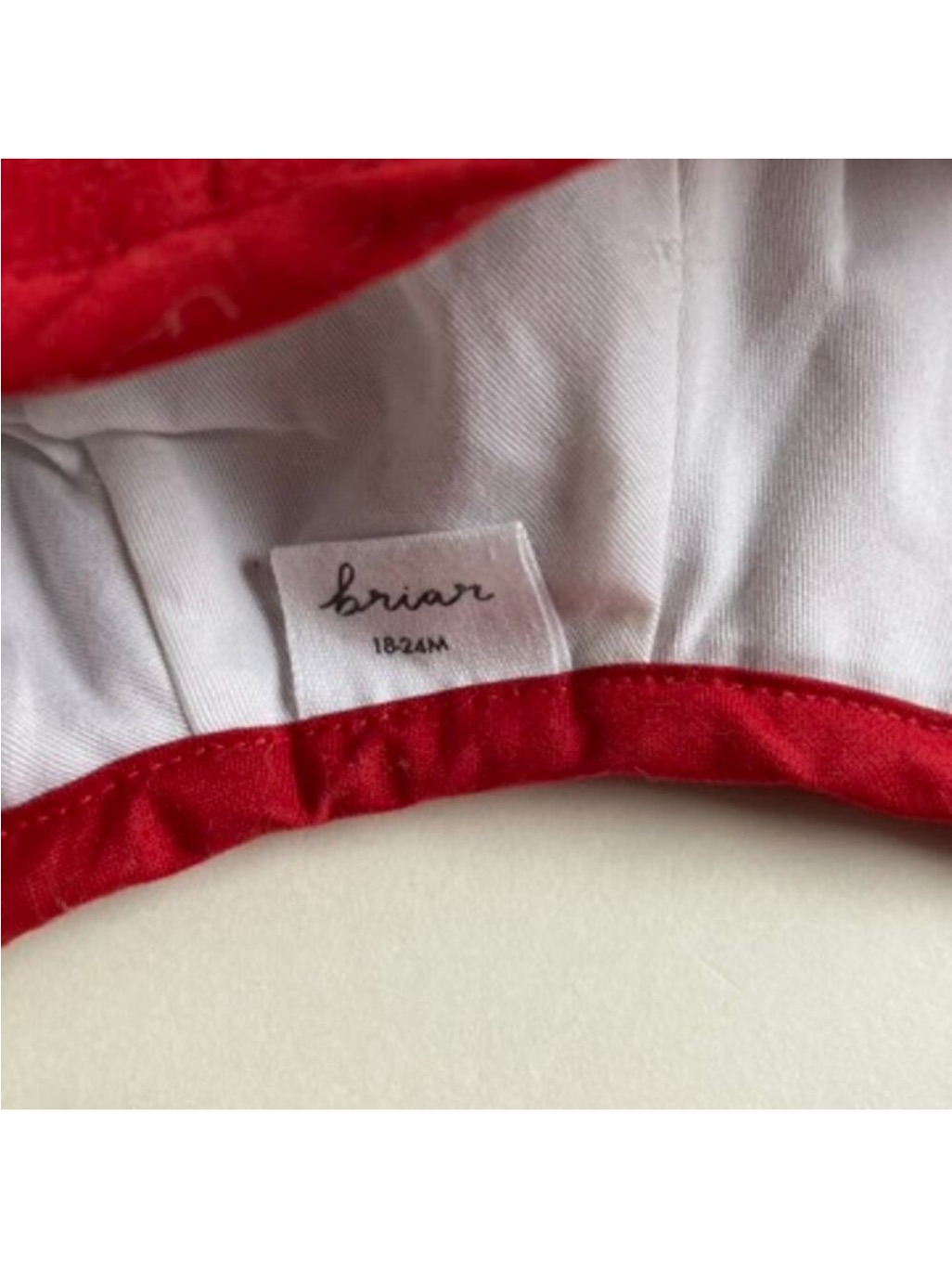 Briar Baby Father Christmas Pom Bonnet - Wool - Red White - 18-24m — image 4 of 4